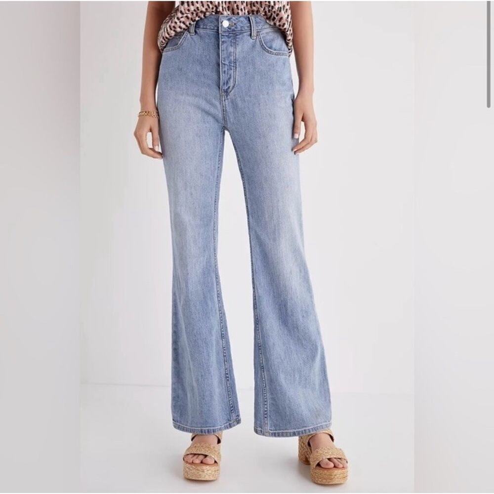 Pilcro Anthropologie Jeans Bootcut High Rise Trouser Light Wash Women’s Size 28